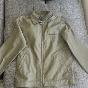Volcom Khaki Zip-Up Jacket